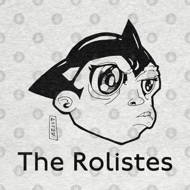 The Rolistes Podcast (Mighty Atom B&W) T-Shirt by Kalum